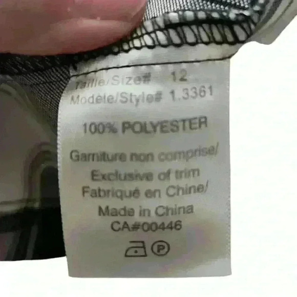 Tradition Black and White Plaid Blazer, Size 12 - Picture 4 of 7